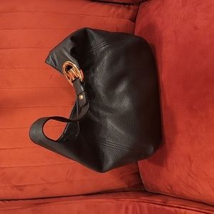 Mkors leather shoulder bag